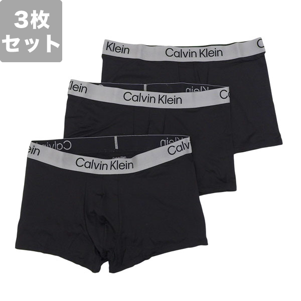 カルバンクライン ボクサーパンツ S 下着 アンダーウェア 3枚セット メンズ ブラック Brushed Microfiber Stretch 3 TrunkS NB4269BLACKS CALVIN KLEIN