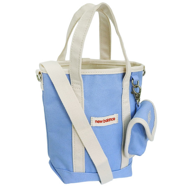 ニューバランス バッグ レディース ショルダーバッグ ハンドバッグ 2WAY 縦型バッグ コットン ライトブルー NBGCDAE503 LBLUE New Balance