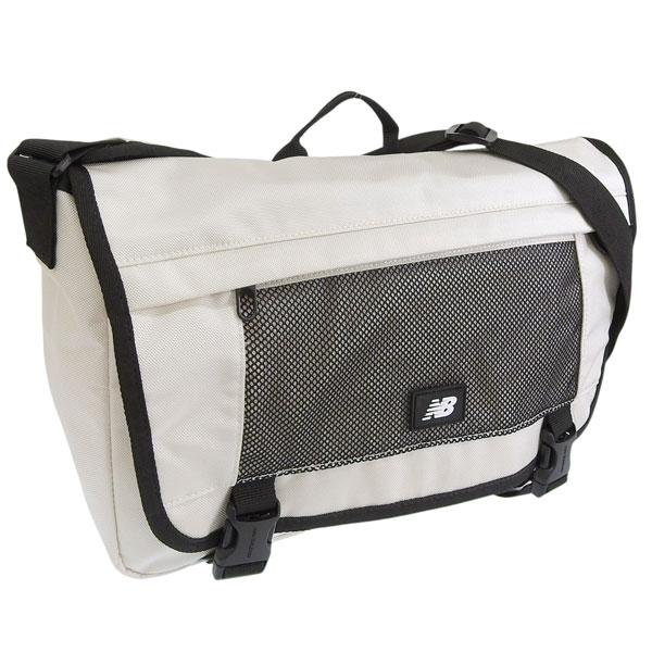 ニューバランス バッグ メンズ レディース ショルダーバッグ M ナイロン クリーム AUTHENTIC MESSENGER BAG NBGCESS203 CREAM NEW BALANCE A4対応