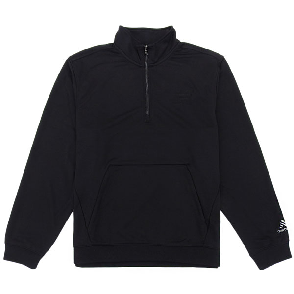 ニューバランス スウェット ハーフジップ メンズ レディース ランニングジップアップ XL ブラック 24 7 RUNNING NBNCD32843 BLACK New Balance