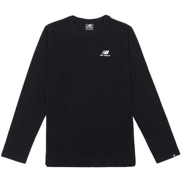 ニューバランス Tシャツ ロングスリーブ ロンT 長袖 メンズ レディース M ブラック ESSENTIAL NBNDEC1013 BLACK New Balance