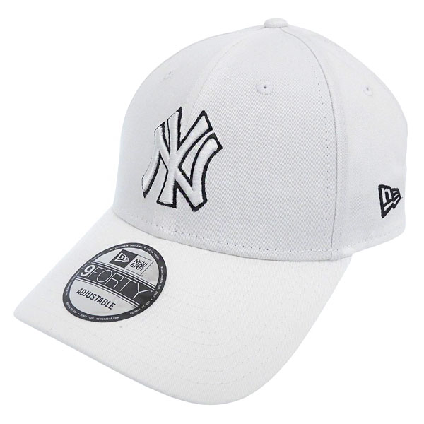 ニューエラ 帽子 メンズ レディース キャップ OSFM コットン ホワイト OUTLINE 9FORTY NEYY NE60675522 NEW ERA