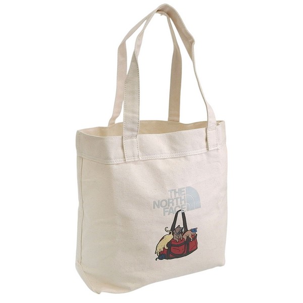 ノースフェイス バッグ メンズ レディース トートバッグ ONE 17L コットン ベージュマルチ COTTON TOTE NF0A3VWQ-PDZ-LOGO THE NORTH FACE A4対応