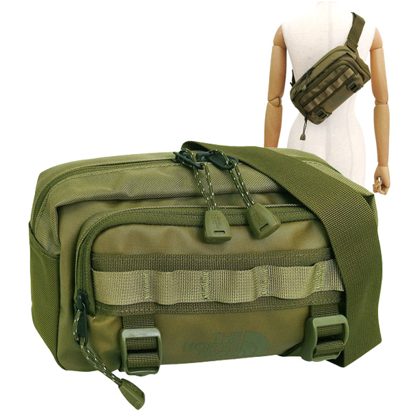 ノースフェイス バッグ レディース ボディバッグ オリーブグリーン BASE CAMP LUMBAR NF0A8BK5-C7E-SEED THE NORTH FACE