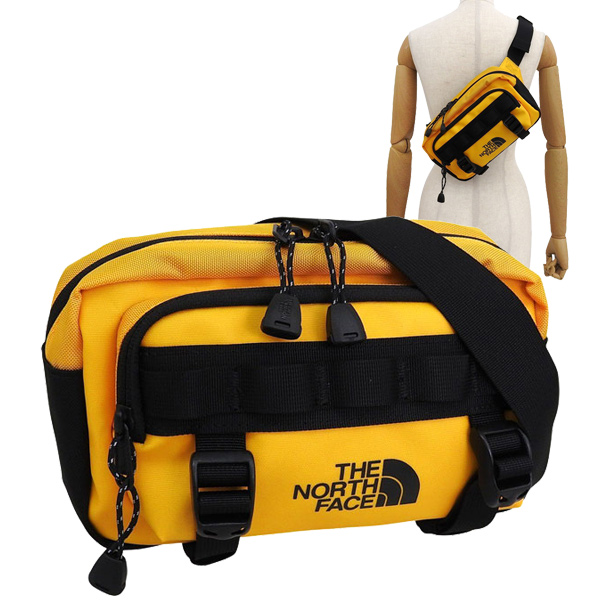 ノースフェイス バッグ レディース ボディバッグ オレンジ BASE CAMP LUMBAR NF0A8BK5-ZU3-GOLD THE NORTH FACE