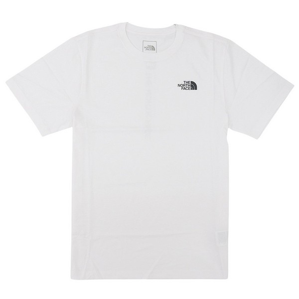 ノースフェイス メンズ レディース Tシャツ S ホワイト VERTICAL REG SS TEE NF0A8JPP-FN4-S THE NORTH FACE