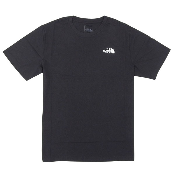 ノースフェイス メンズ レディース Tシャツ S ブラック VERTICAL REG SS TEE NF0A8JPP-JK3-S THE NORTH FACE