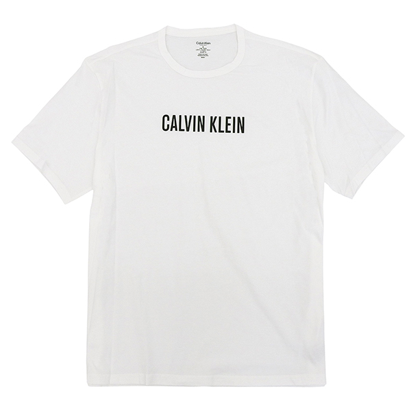 カルバンクライン Tシャツ メンズ カットソー 半袖 M コットン ホワイト S S CREW NECK NM2567EWHM CALVIN KLEIN