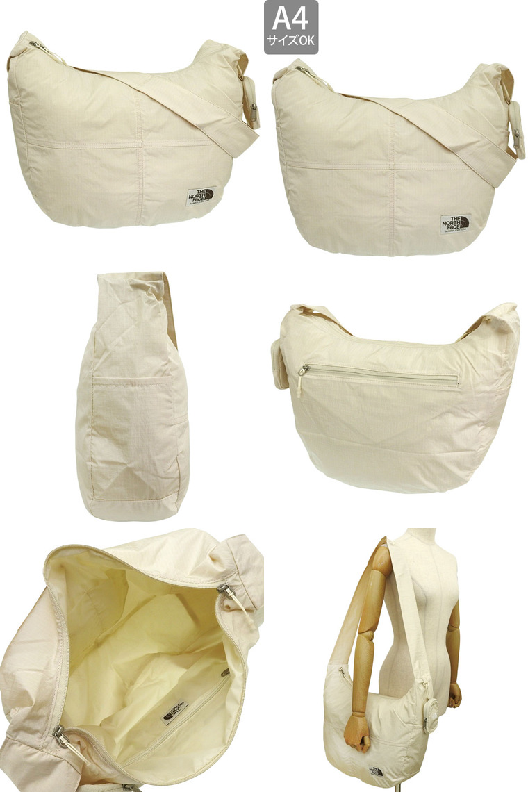 ザノースフェイス バッグ メンズ レディース ショルダーバッグ WL HOBO SHOULDER BAG L NN2PR16 THE NORTH FACE A4対応 ホワイトレーベル | THE NORTH FACE | 08