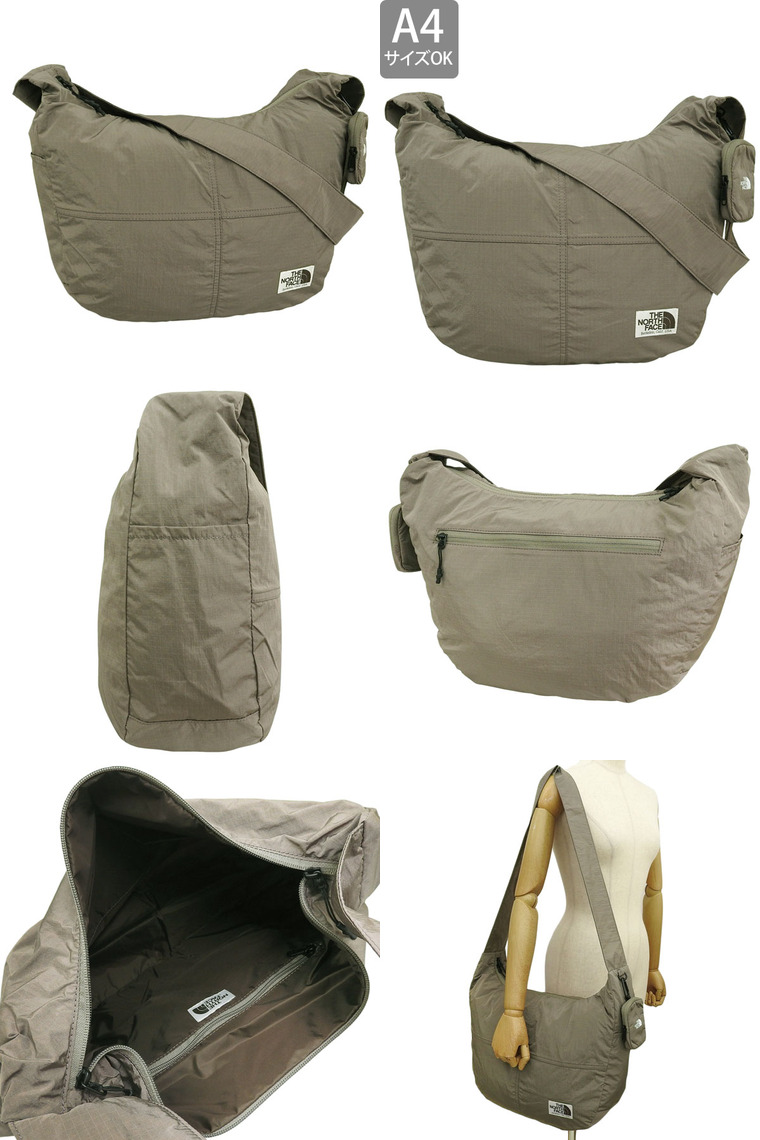 ザノースフェイス バッグ メンズ レディース ショルダーバッグ WL HOBO SHOULDER BAG L NN2PR16 THE NORTH FACE A4対応 ホワイトレーベル | THE NORTH FACE | 09