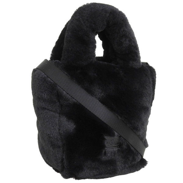 ザノースフェイス バック レディース ショルダーバッグ 2way 斜めがけ ブラック PLUMPY TOTE BAG MINI_FUR NN2PR69J RBK THE NORTH FACE ホワイトレーベル