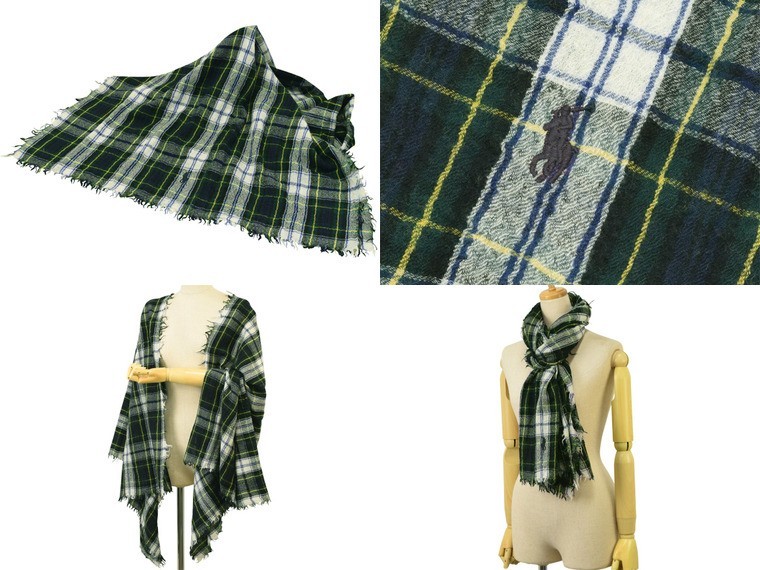 新品 ラルフローレン Ralph Lauren 大判マフラーショールストール マフラー/ショール スーパーセール対象