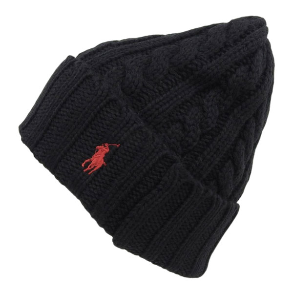 ラルフローレン 帽子 メンズ レディース ニット帽 ONE SIZE ブラック PC1432001 RALPH LAUREN | POLO RALPH LAUREN | 02