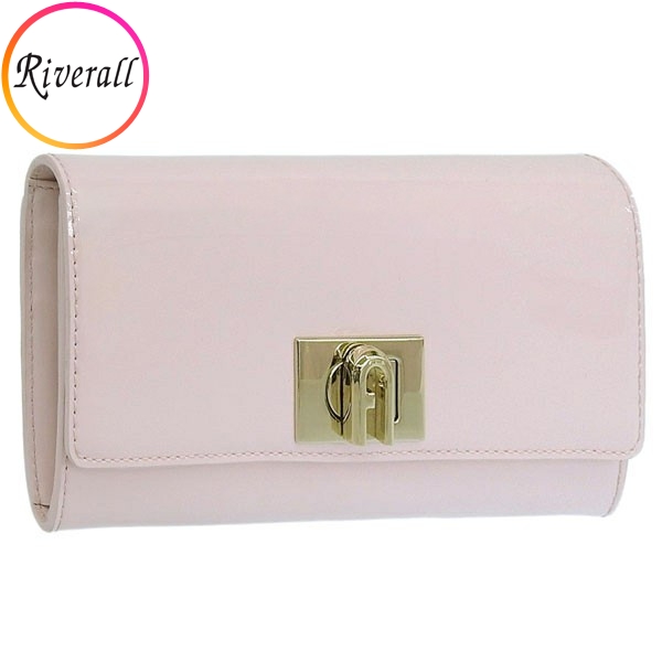 フルラ 財布 レディース 長財布 アウトレット パテント レザー ピンク FURLA 1927 CONTINENTAL SLIM PCV0ACOX70000QJ000 FURLA :pcv0acox70000qj000:Riverall(リヴェラール)