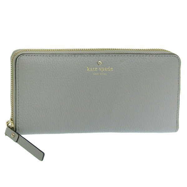 ケイトスペード 財布 レディース 長財布 アウトレット レザー グレー COBBLE HILL LACEY PWRU4938-097 KATE SPADE