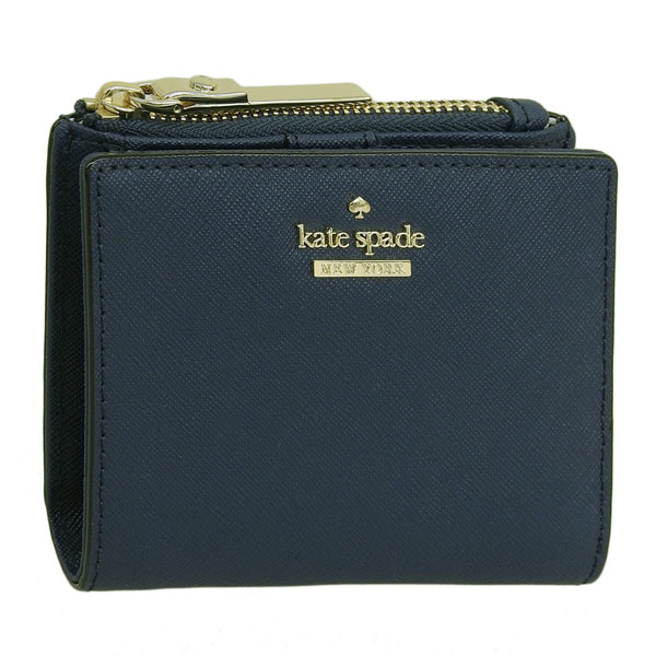 ケイトスペード 財布 レディース 二つ折り財布 アウトレット レザー ネイビー CAMERON STREET ADALYN PWRU5451-429 KATE SPADE