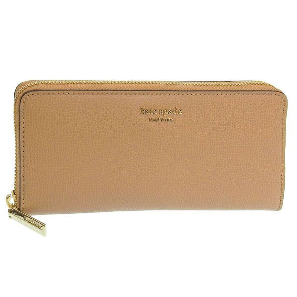ケイトスペード 財布 レディース 長財布 アウトレットレザー ブラウン SLIM CONTINENTAL WALLET PWRU7245-102 KATE SPADE
