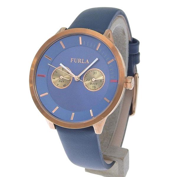 フルラ 腕時計 レディース SSレザー ブルー メトロポリス METROPOLIS 38mm MULT BLUE DIAL R4251102549 FURLA