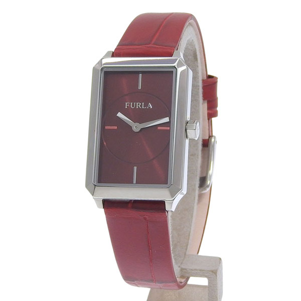 フルラ 腕時計 レディース SSレザー レッド DIANA 2232mm 2H BURGUNDY DIAL R4251104504 FURLA