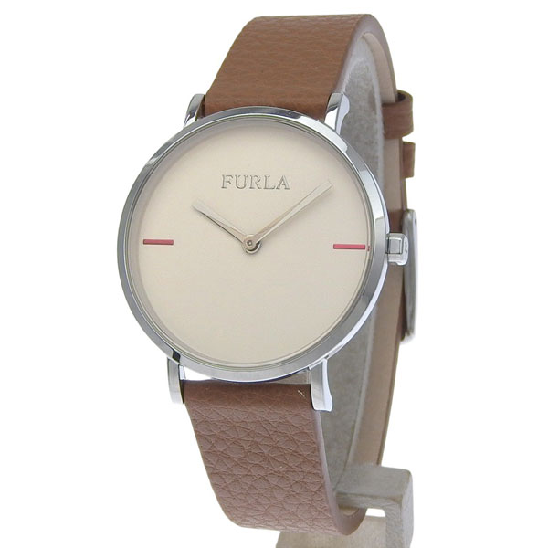 �t���� �r���v ���f�B�[�X SS���U�[ �u���E�� GIADA 33mm 2H PINK DIAL BROWN R4251108525 FURLA