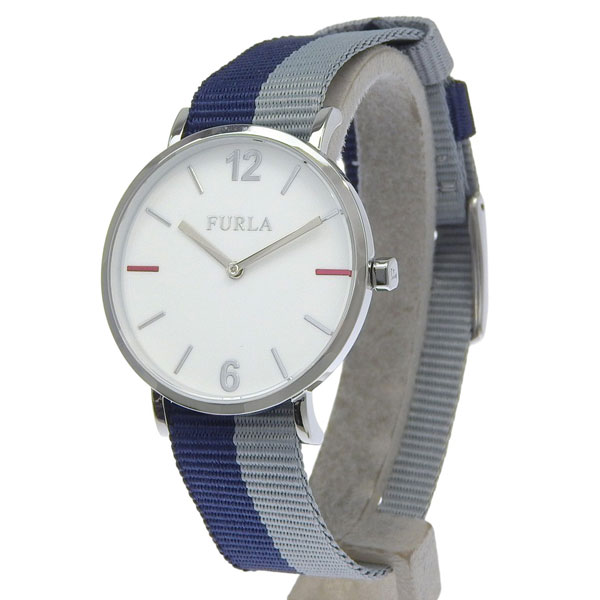 �t���� �r���v ���f�B�[�X SS�i�C���� �u���[�O���[ GIADA 33mm 2H WHITE DIAL R4251108535 FURLA