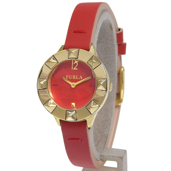 フルラ 腕時計 レディース SSレザー レッド CLUB 26mm 2H RUBY DIAL R4251109526 FURLA