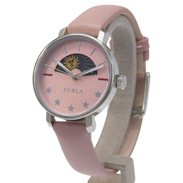 フルラ 腕時計 レディース SSレザー ピンク FURLA REA 33mm 3Ｈ CAMELIA DIAL R4251118507
