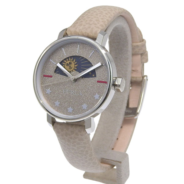 フルラ 腕時計 レディース SSレザー ベージュ FURLA REA 33mm 3Ｈ VANIGLIA DIAL R4251118508