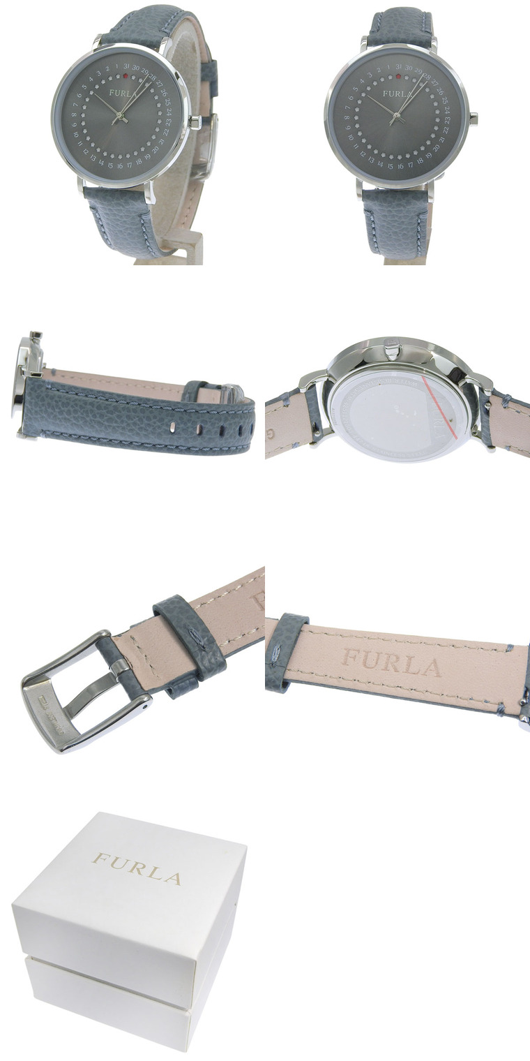 FURLA（フルラ） 腕時計 レディース SSレザー ライトブルー GIADA DATE