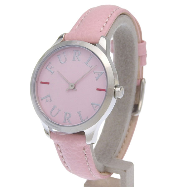 フルラ 腕時計 レディース SSレザー ピンク LIKE LOGO 32mm 2H CAMELIA DIAL R4251124504 FURLA
