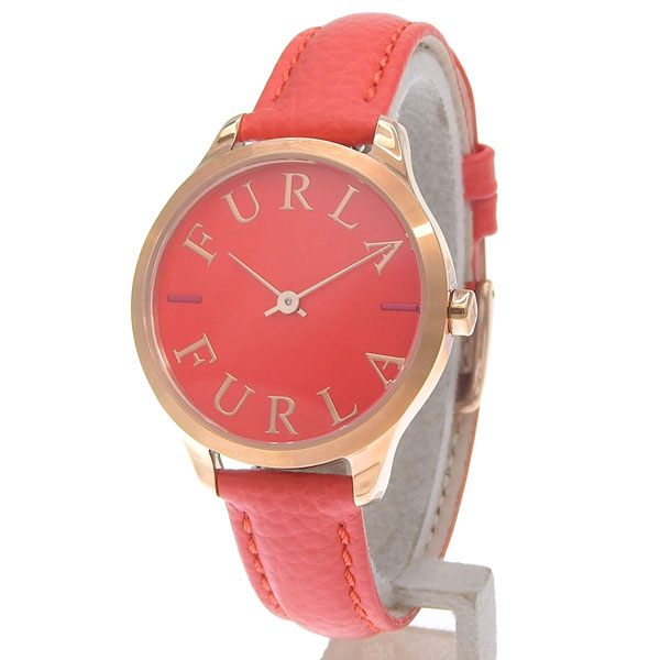 フルラ 腕時計 レディース SSレザー レッド LIKE LOGO 32mm 2H RED DIAL R4251124505 FURLA