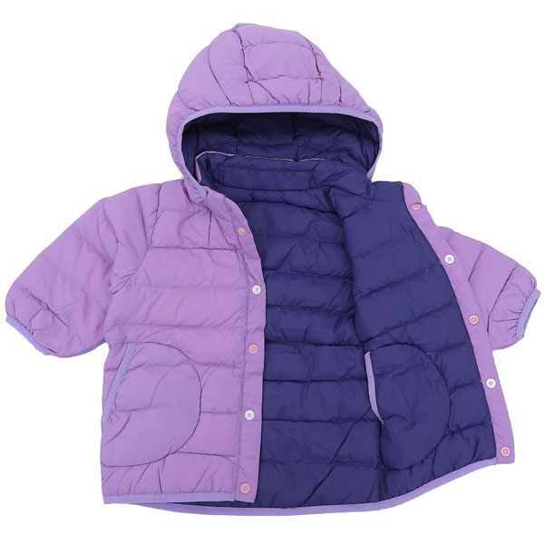 mont-bell ネージュダウンパーカ Baby's 80サイズ ラベンダー モンベル ネージュダウン パーカ Baby's 80サイズ ナイロン ラベンダー