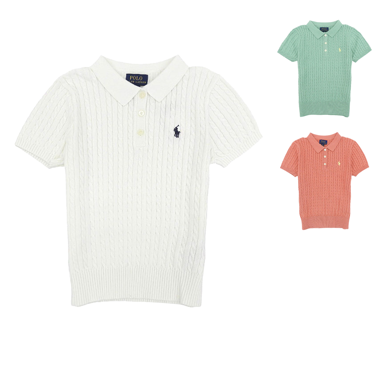 ポロラルフローレン　ニット　ポロシャツ　レディース　キッズ　半袖　ラルフローレン POLO RALPH LAUREN（ポロ・ラルフローレン） ラルフローレン ニット