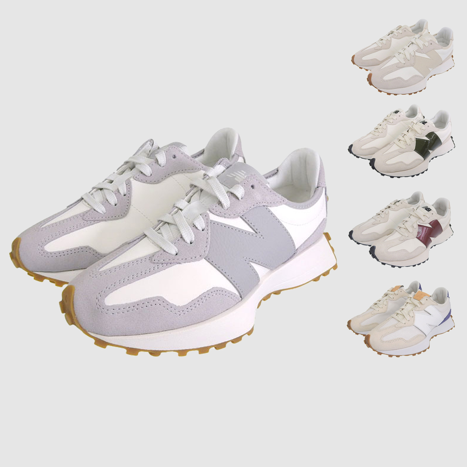 �j���[�o�����X �C ���f�B�[�X �X�j�[�J�[ ���[�J�b�g 23.5cm�`25.5cm �z���C�g WS327 NEW BALANCE