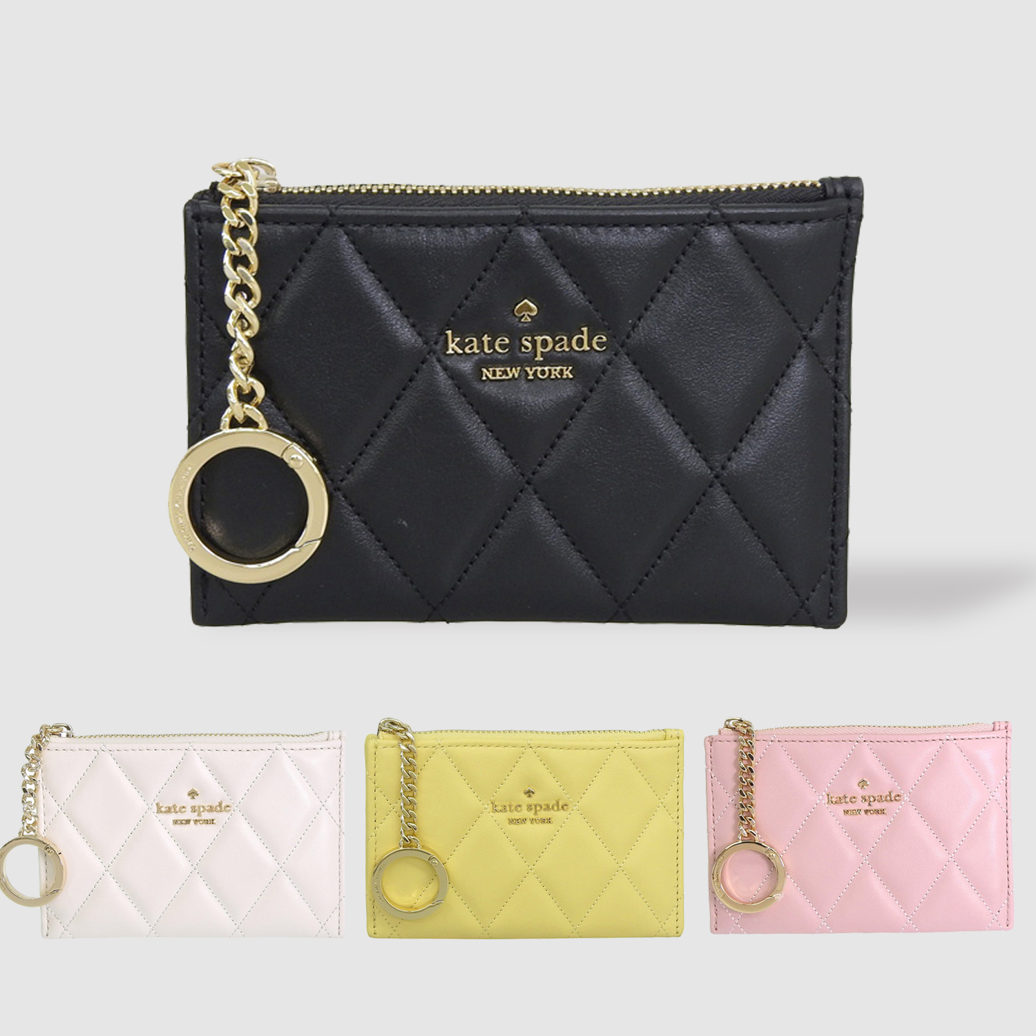 ケイトスペード レディース カードケース アウトレット レザー キャリー スモールジップ カードホルダー SM CARD HLDR KG426  kate spade