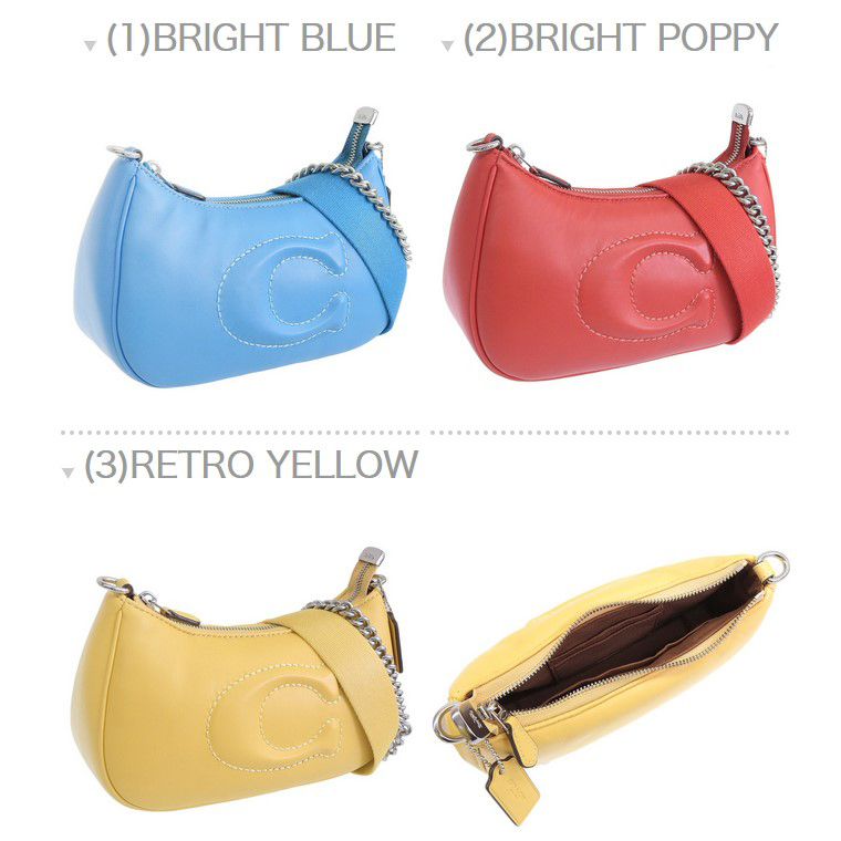 【新品】COACH ショルダーストラップ ベルト マルチカラー COACH カラーブロック ウェビングストラップ バッグストラップ