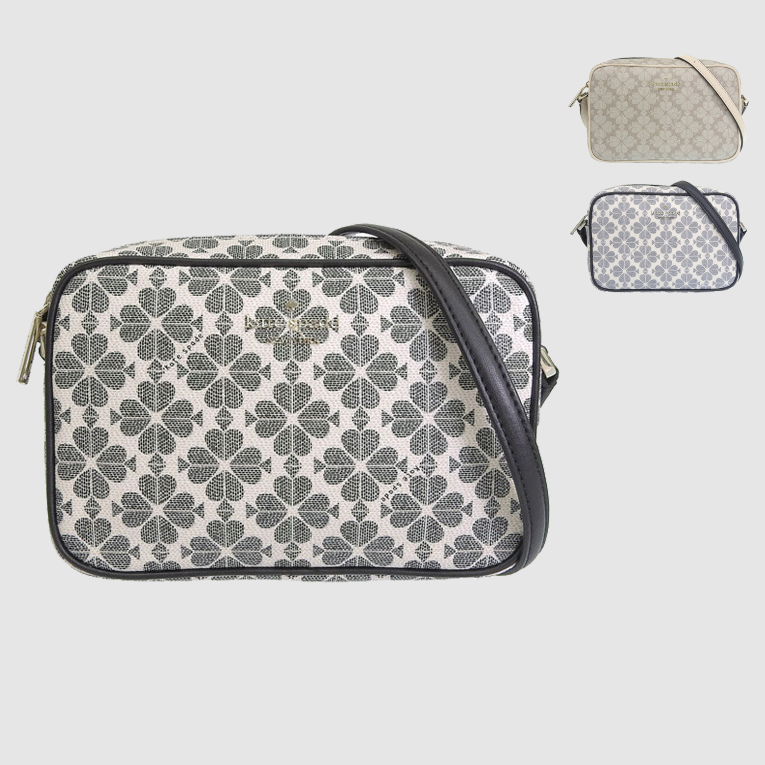 国内即送 katespade スペードフラワー ミニ カメラバッグ KG489 スペード フラワー コーテッド キャンバス ミニ カメラ バッグ