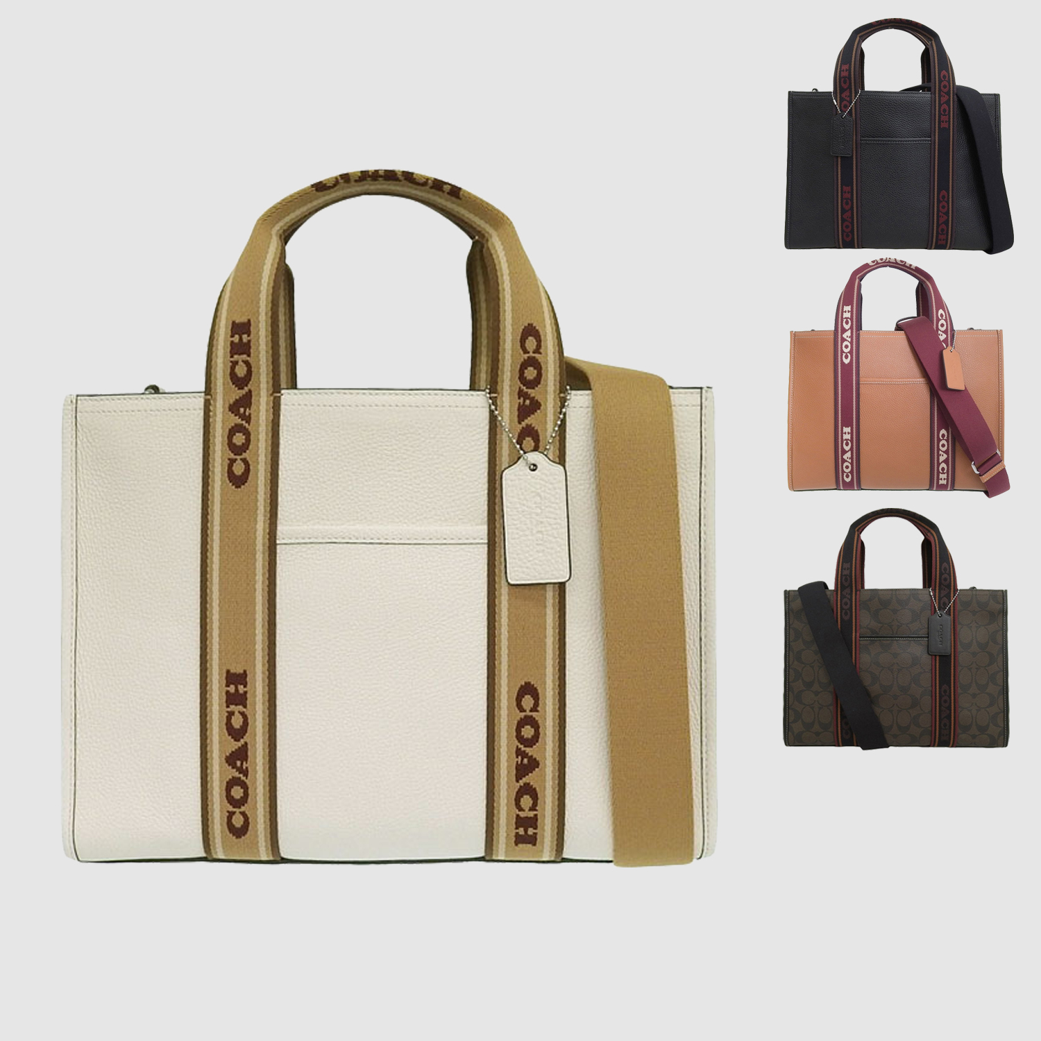 COACH コーチ バッグ トートバッグ ターコイズブルー レザー