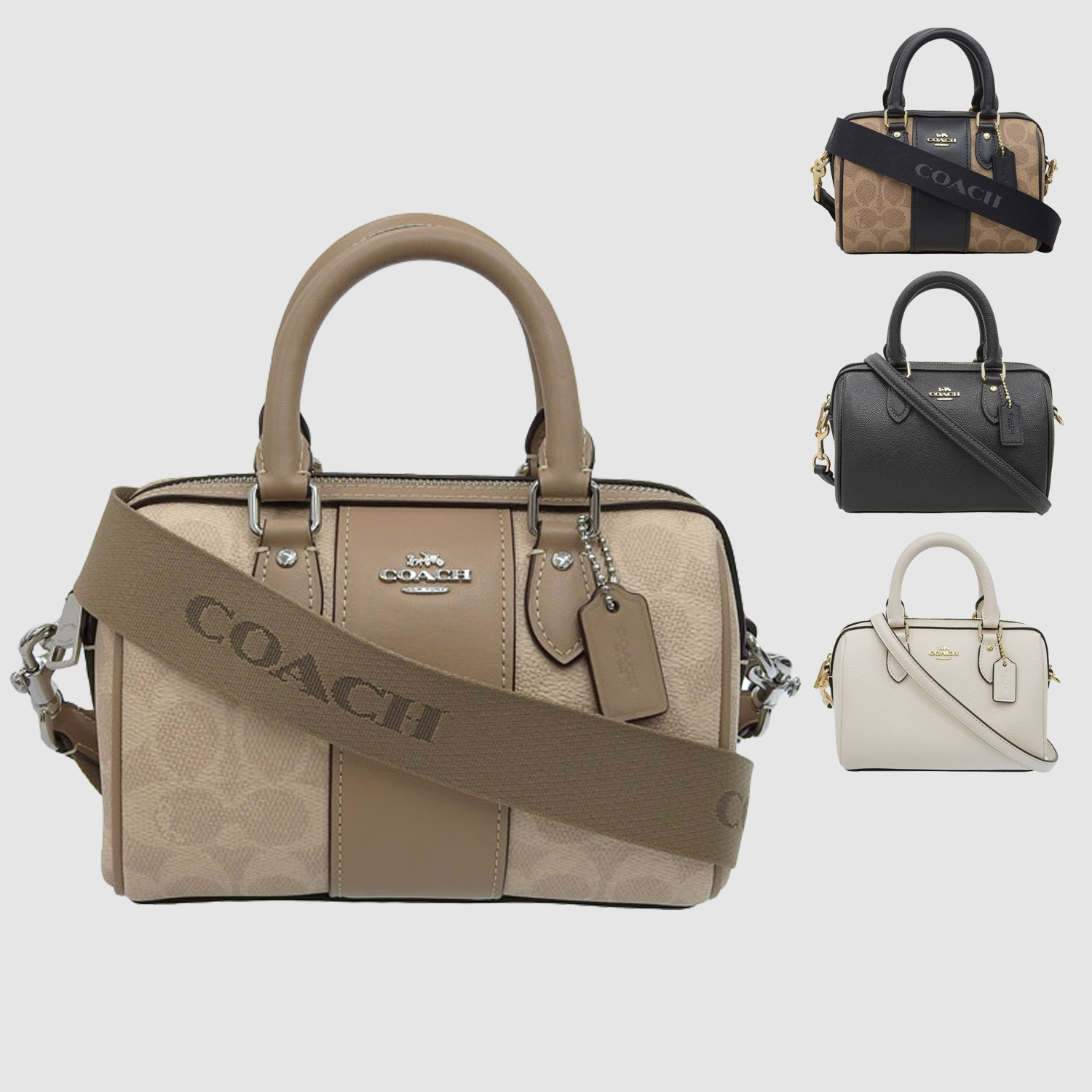 COACH ブラック レザー ハンドバッグ ショルダーバッグ 2way