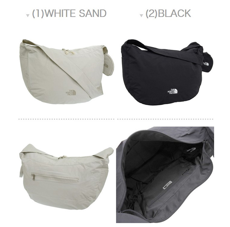 ★THE NORTH FACE★ White Label Hobo Shoulder Bag Large BLACK The North Face White Label Simple Mini Bag Black Crossbody