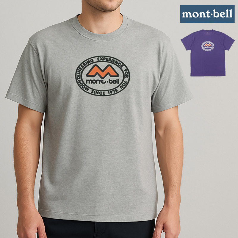 mont-bell（モンベル） Tシャツ 半袖 メンズ レディース ライトグレー