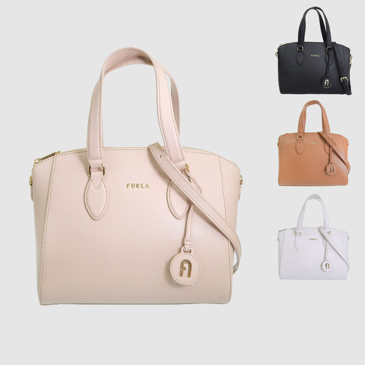 ★上品で機能的！セール★FURLA MINERVA SATCHEL S 2WAY BAG ☆エレガントなデザイン☆FURLA MINERVA SATCHEL S 2WAY BAG