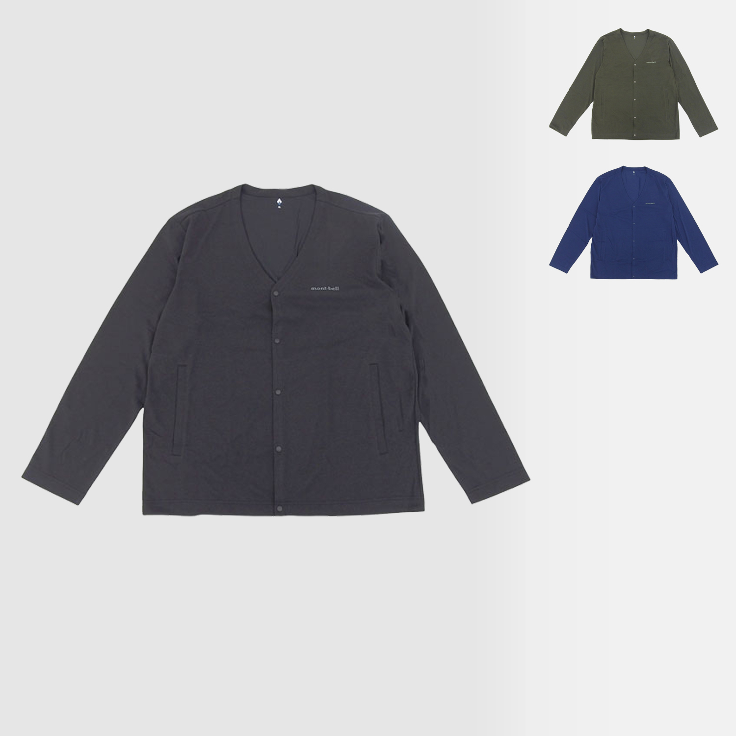 モンベル カーディガン メンズ S〜XL 薄手 ウイックロン UV対策 日焼け防止 吸水拡散性 通気性 消臭機能 1114683 mont bell | mont-bell