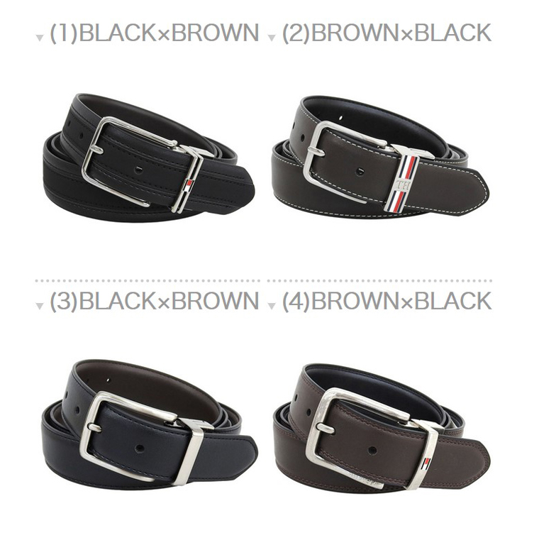 トミーヒルフィガー ベルト メンズ リバーシブル スーツ ビジネス カジュアル 42 105 レザー 本革 ブラックブラウン 11TL02003 TOMMY HILFIGER | TOMMY HILFIGER | 01