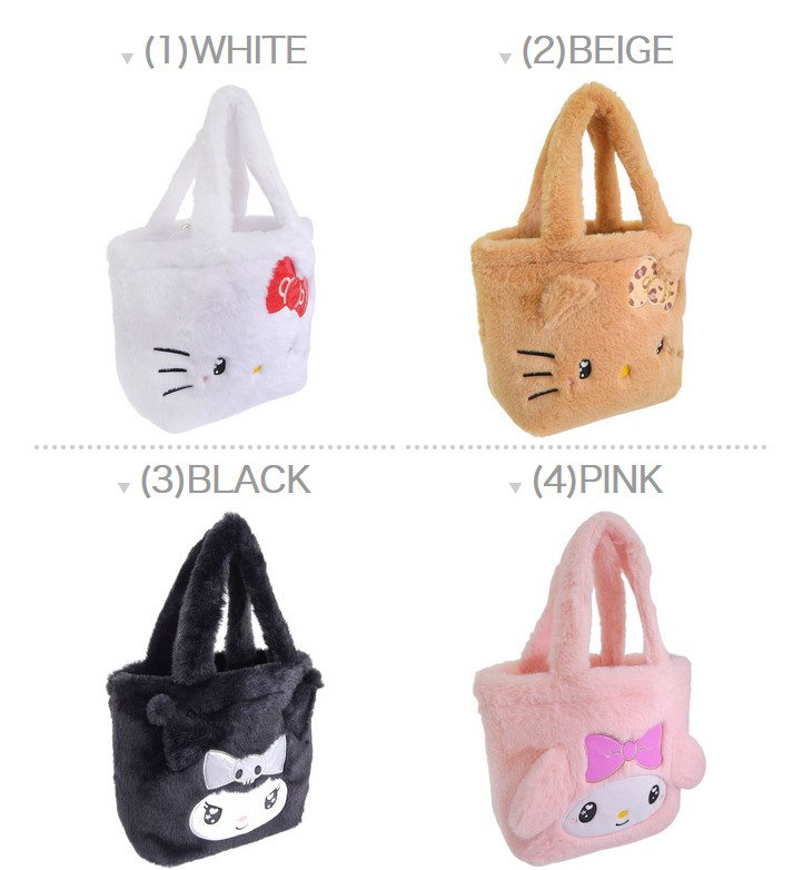 サンリオ キティ クロミ マイメロディ バッグ レディース ハンドバッグ フェイクファーダイカットファーテサゲ SANRIO | sanrio | 01