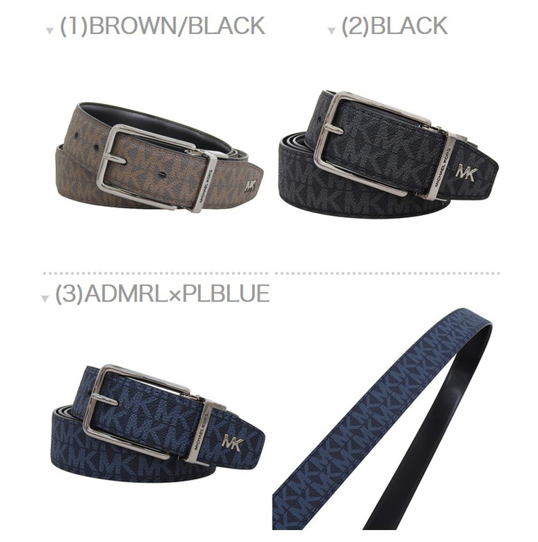 マイケルコース ベルト メンズ リバーシブル アウトレット NS コーティングキャンバス レザー 34MM CTFR DRESS BELT 36F1LBLY9B MICHAEL KORS | MICHAEL KORS | 01