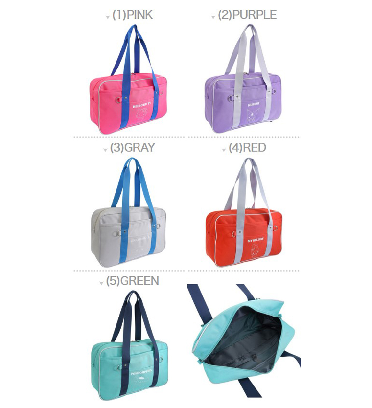 サンリオ バッグ レディース トートバッグ キティ クロミ マイメロディ シナモロール ポチャッコ キャラ かわいい 推し 推し活 カラーバッグ A4対応 SANRIO | sanrio | 06