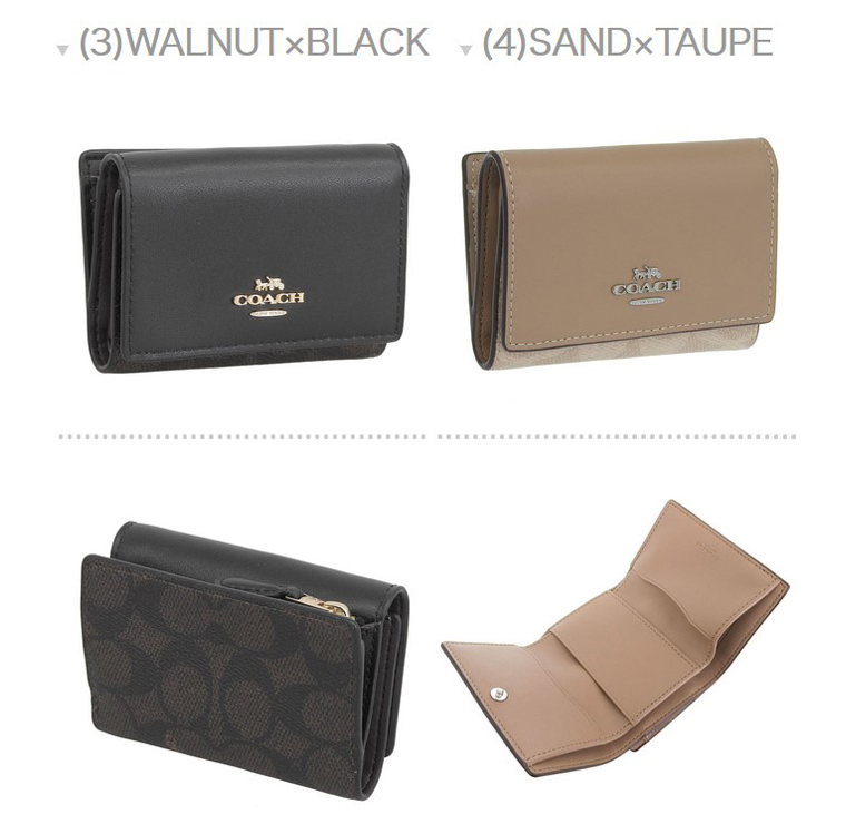 COACH（コーチ） 財布 レディース 3つ折り 折財布 ミニ財布 コンパクト
