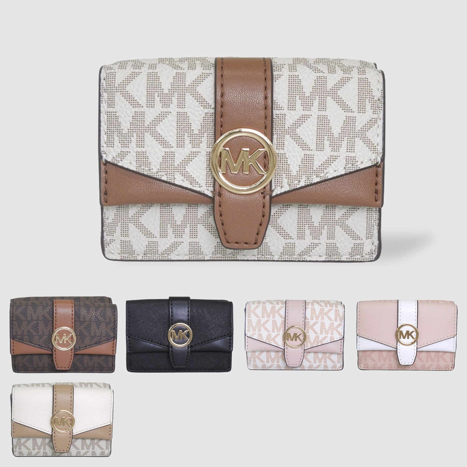 【限定値下げ】マイケルコース折財布(新品) MICHAEL KORS（マイケルコース） 財布 レディース 3つ折り 折財布 ミニ