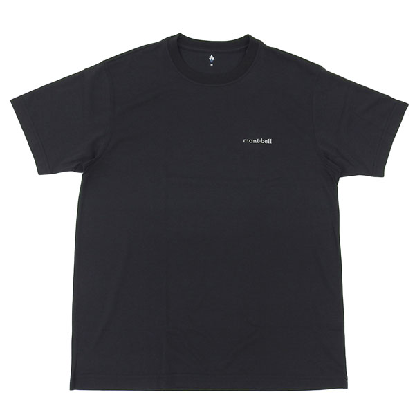 モンベル Tシャツ メンズ 半袖 XS S M L XL M R L R ブラック WIC.T Men's RM1114686BK mont-bell S